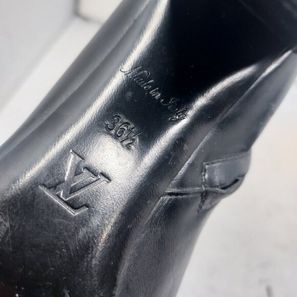 Louis Vuitton LV Madeleine Black Leather Ankle Boot - Picture 7 of 14
